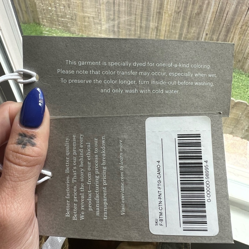 Everlane Women's Fatigue Barrel Camouflage Cargo Pants - Picture 7 of 7